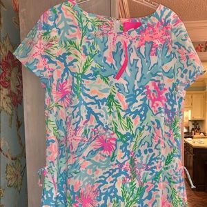 Lilly Pulitzer jessalyn romper 16 sleeves Coral